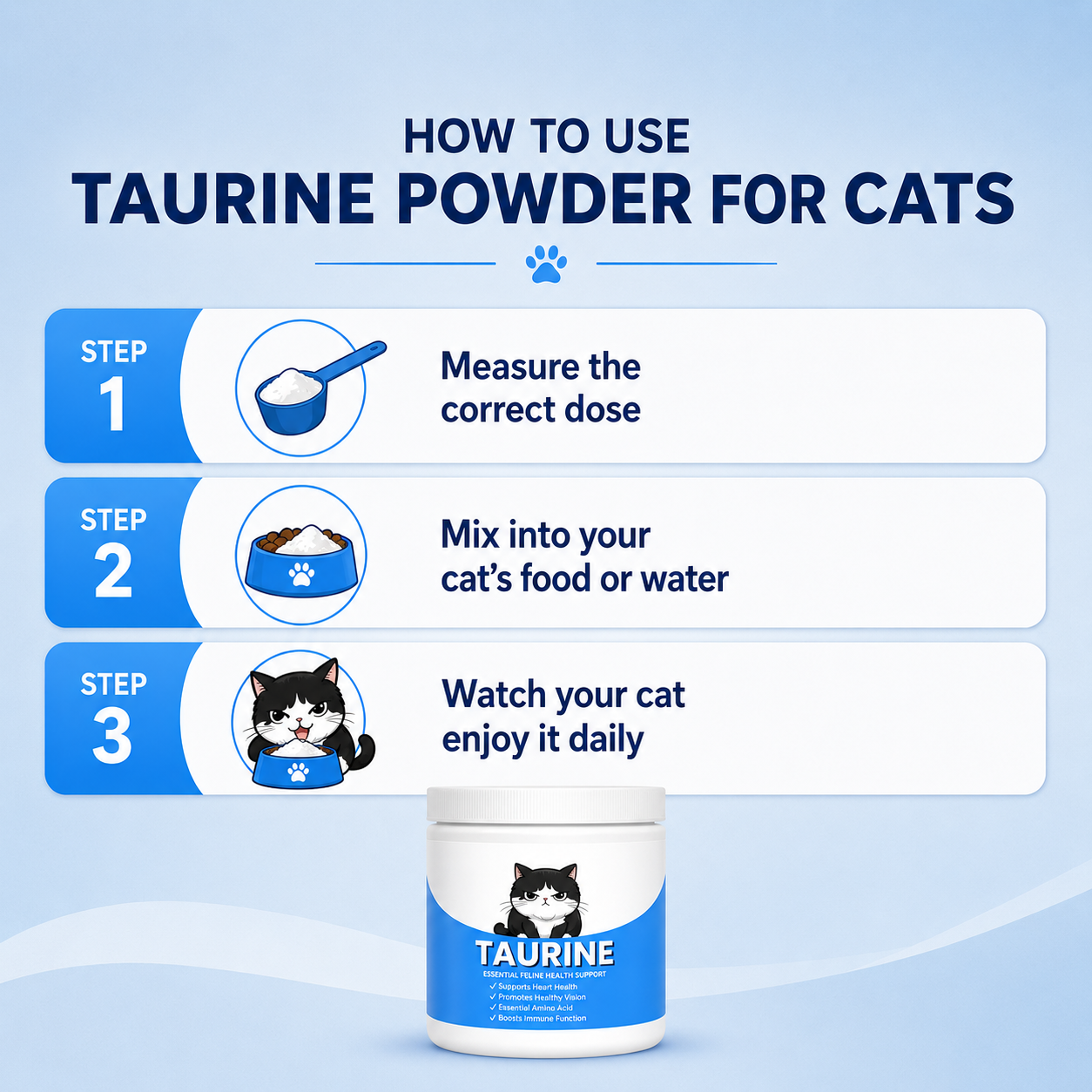 Taurine Powder for Cats – 200ml