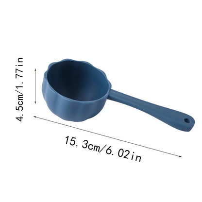 Fancy Round Bottom Pet Food Scoop - For Cat & Dog Food Measuring, Practical Pet Supplies Spoon Tool