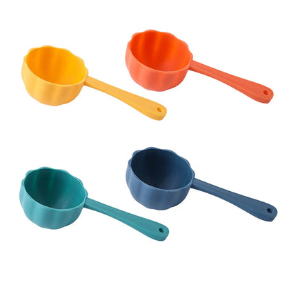Fancy Round Bottom Pet Food Scoop - For Cat & Dog Food Measuring, Practical Pet Supplies Spoon Tool